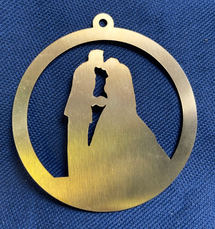 Custom Silhouette Ornament from Your Photo – Personalized Family, Couple, or Pet Keepsake – Custom Wood or Acrylic Christmas Gift