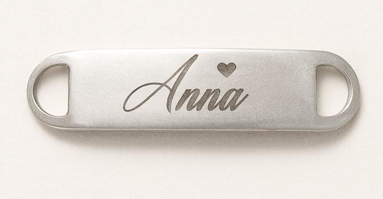 Custom Engraved Shoelace Bar
